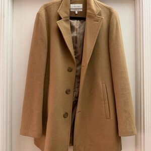 Calvin Klein Men's Camel Trench Coat
